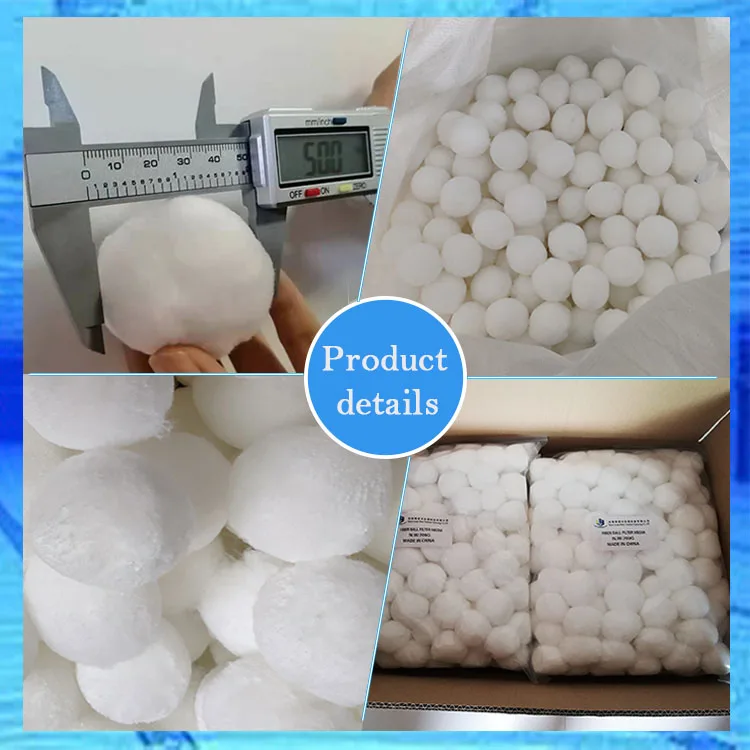 Lvyuan Water Swimming Pool  Pop Treatment Polyester Snow Balls Fiber Media For Sand Filter 