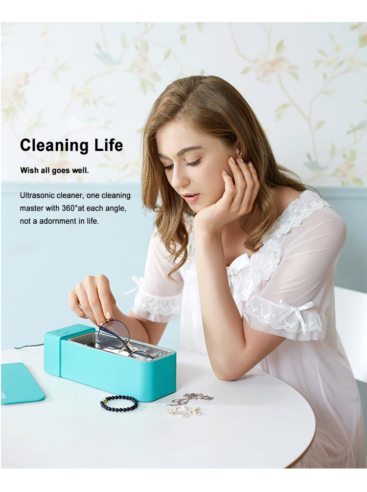600ML High Frequency Ultrasonic Cleaner Waterproof Ultrasound Sonic Vibrator Cleaning Machine Jewelry Cleaner