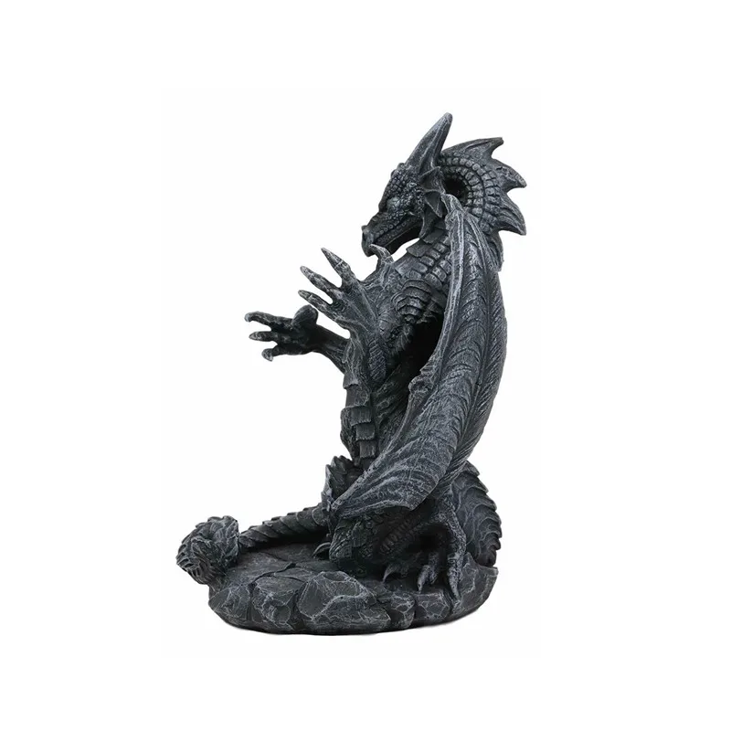 Polyresin Ancient Dragon Cell Phone Holder Home Decor Statue - Buy ...