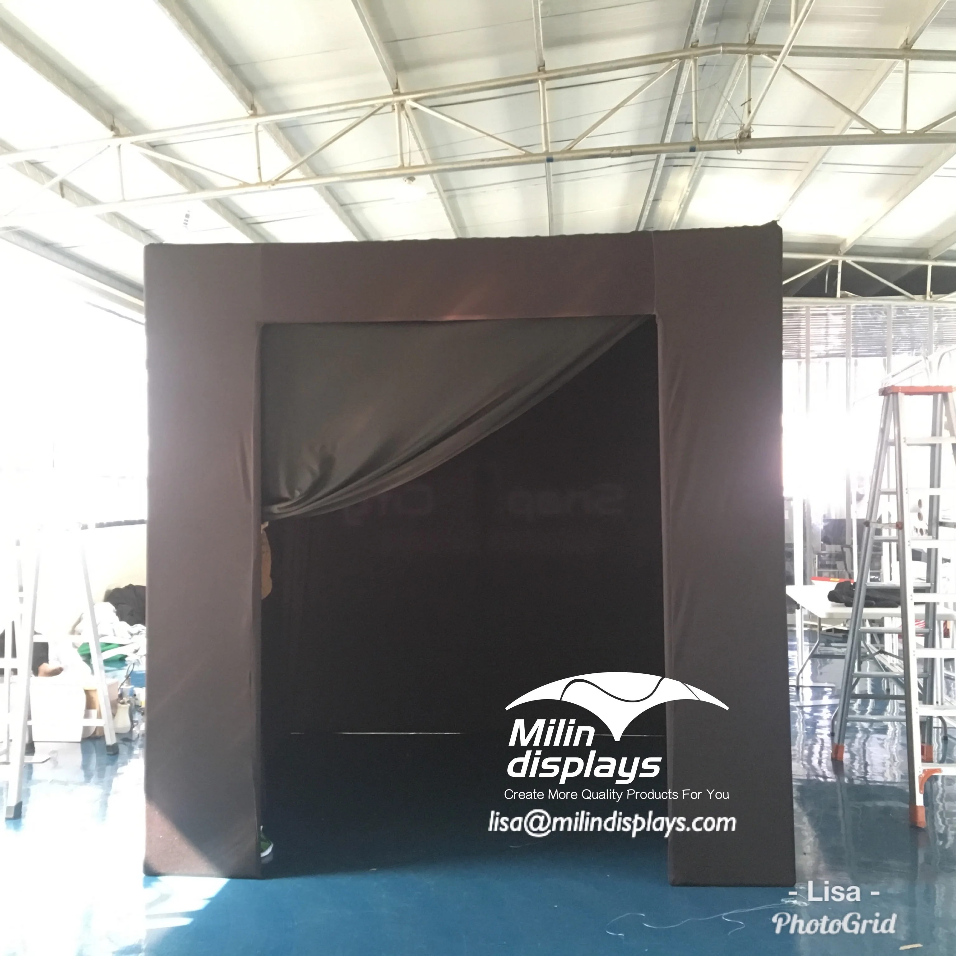 2020 Portable 360 Darkroom Enclosure Black Fabric Cover Booth For Photo