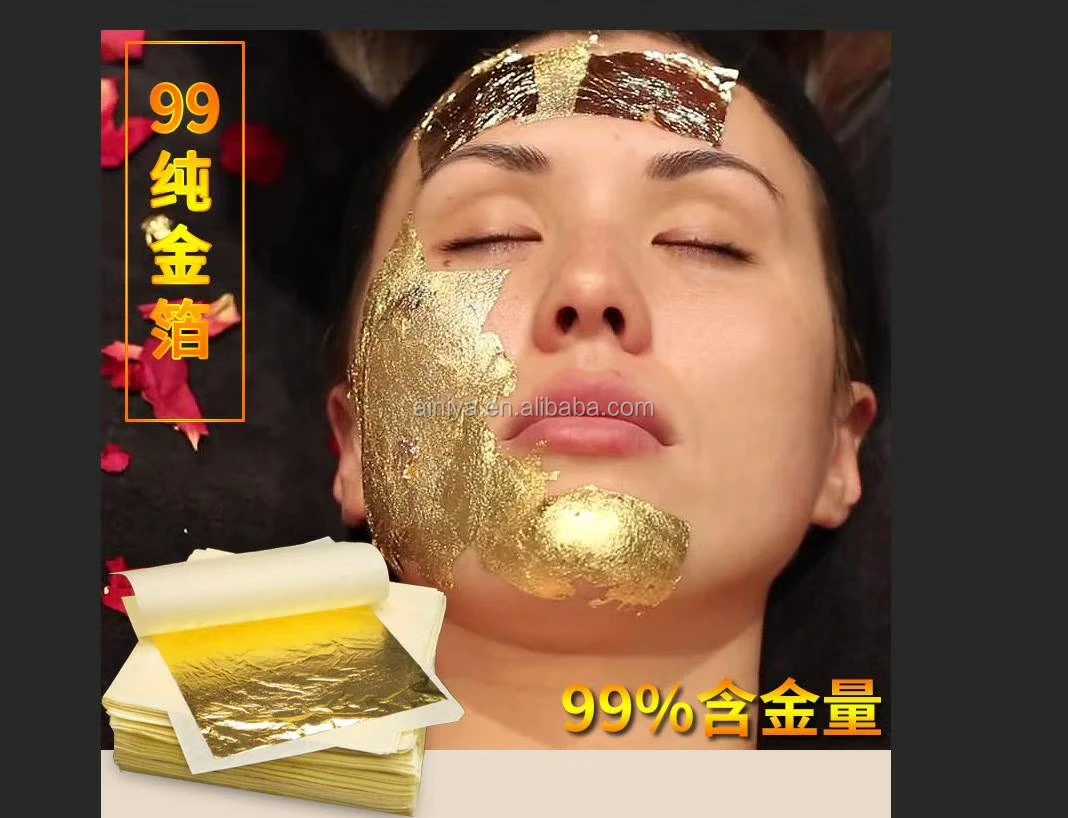 24 Karat Blattgold Blatter Luxus Stil Echte Reine Blattgold Papier Blatt Maske Buy Gold Blatt Papier Blatt Maske 24k Gold Leaf Blatter Reinem Gold Blatt Blatt Product On Alibaba Com