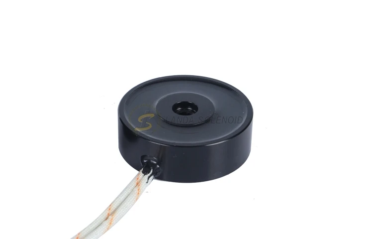 50Mm Diameter Ultra Thin Design 22kg Force Circular Holding Solenoid 12v 24v Dc Mini Magnetic Lifter