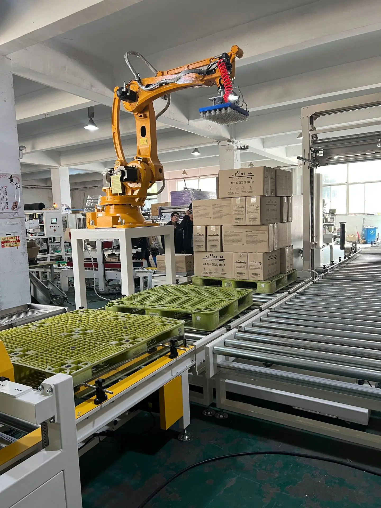 Electrically Driven PLC Robotic Arm Automatic Depalletizing Palletizing ...
