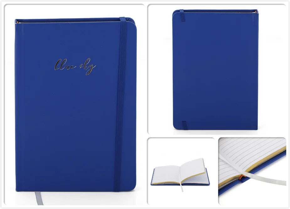 Wholesale Custom Printing A5 Pu Leather Hardcover Planner Journal