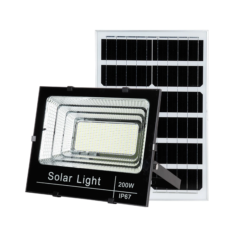 Good Quality With 2 Years Warranty 200w Led Solar Spot Flood Light For Garden And Park