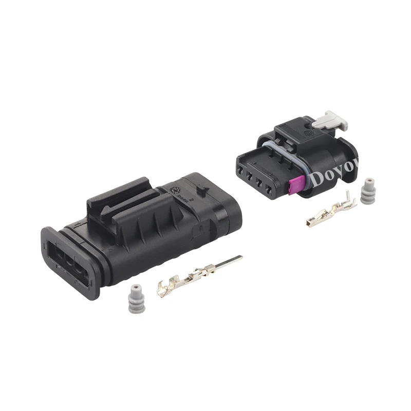 4 Pin Female Vw Waterproof Automotive Electrical Wire Tyco Connector