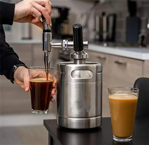 Homebrew 64oz Stainless Steel Nitro Cold Brew Coffee Tea Dispenser Whipped Cream Dispenser For