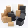 Hot sales custom logo black and brown paper gift box with lid