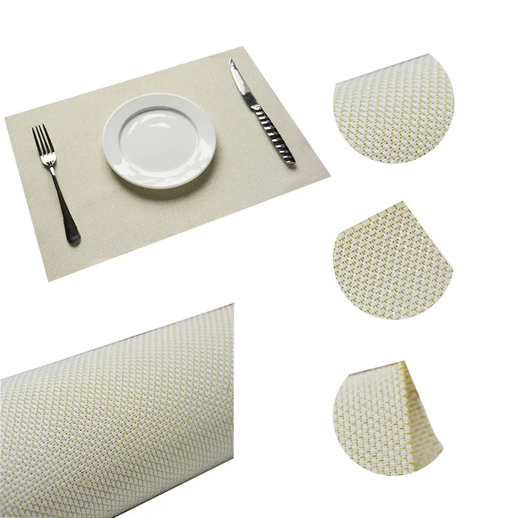 Laser Cut Gold Line Plastic Sublimation Blanks Mat Rectangle Pvc Table