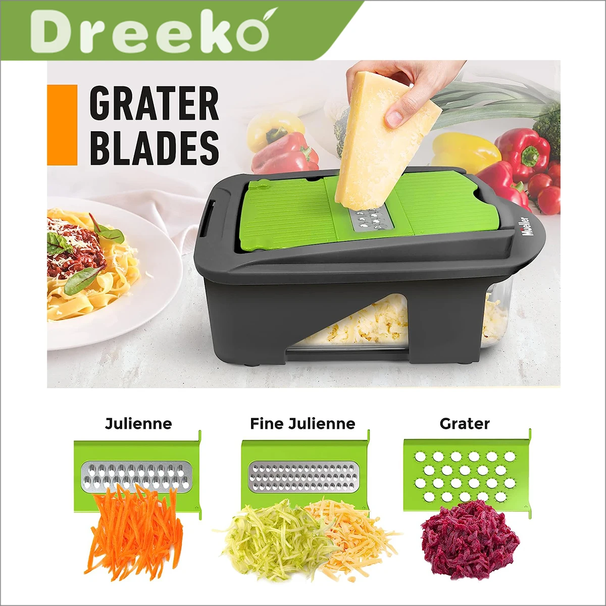 Mueller Proseries Allinone,12 Blade Vegetablechopper,Mandoline