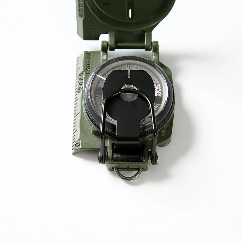 Handheld Compass Phosphorescent Lens Waterproof For Outdoor Hiking_voghion.com