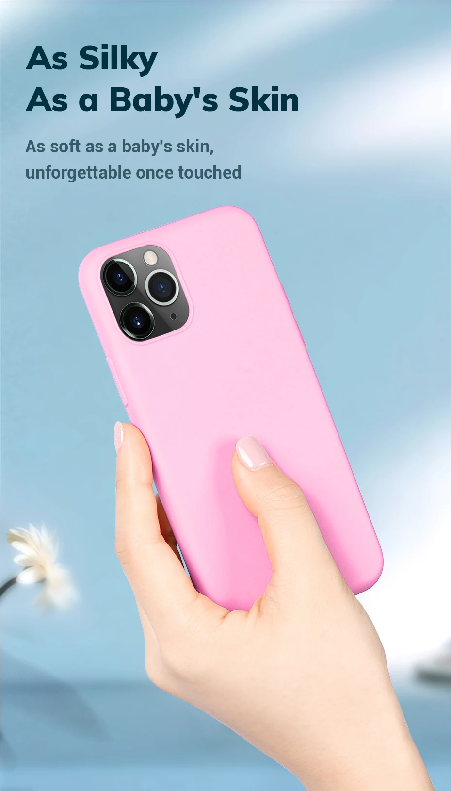 免费送货 iphone 11 pro 的 topk 软薄防爆糖颜色 tpu 手机壳