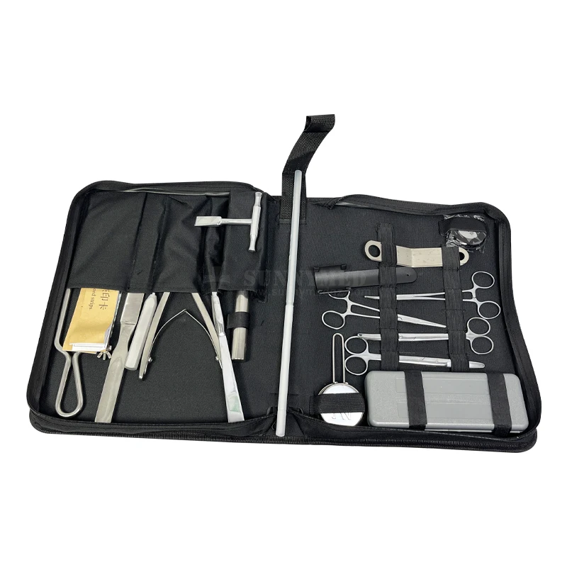 SY-XN11 Stainless Steel Autopsy Instruments Kit for PM