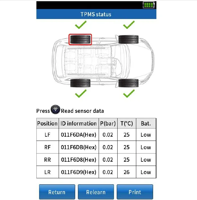 Factory Wholesale OBD Tire Pressure Monitor System  Auto TPMS  Diagnostic Tools For All Cars