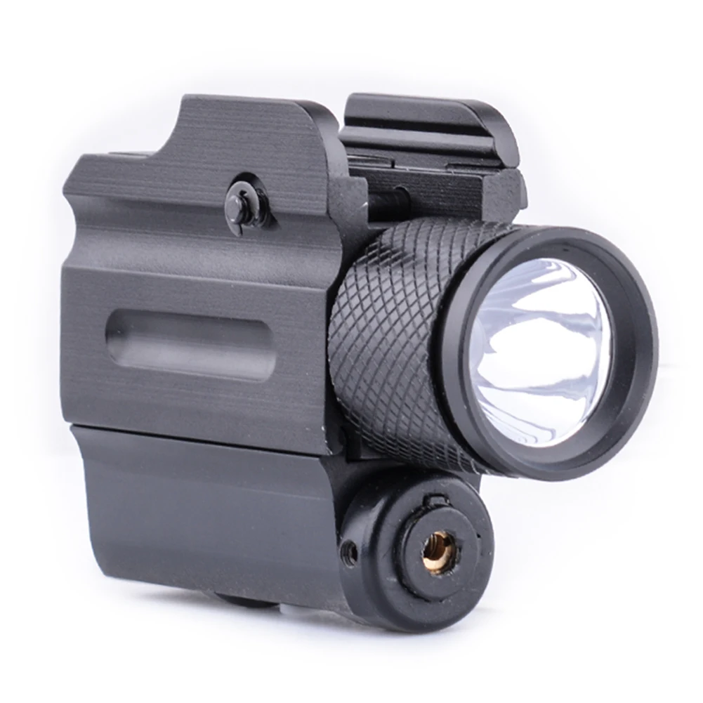 Tactical Led Flashlight Green Dot Laser Sight Glock Pistol Rifle With