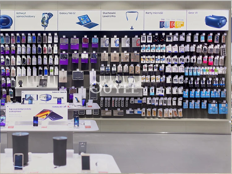 Display Counter Electronic Mobile Phone Shop Interior Design Retail