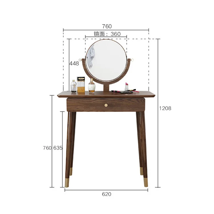 product-BoomDear Wood-Make up wooden dressing table designsbedroom dresser with mirror girls solid w-1