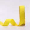 Lude 100yards/roll 1inch yellow satin ribbon grosgrain ribbon for gift packing