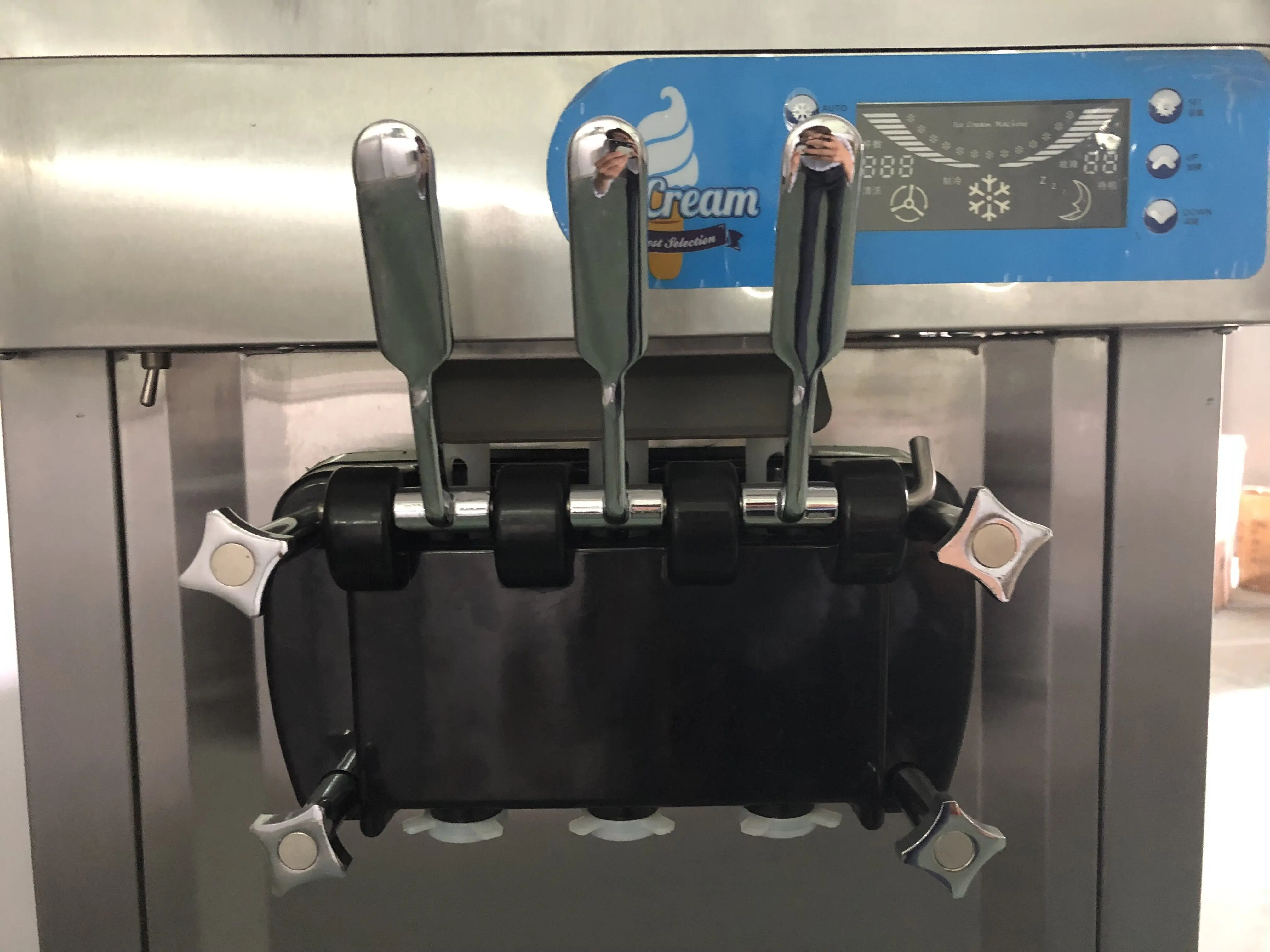 Cheap 2+1 Mixed Flavors Industrial Commercial Soft Ice Cream Making