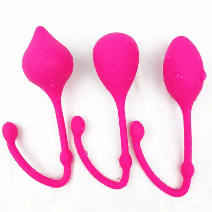 Woman Exerciser toys full Silicone Coating Kegel balls  anal vaginal toys sex adult