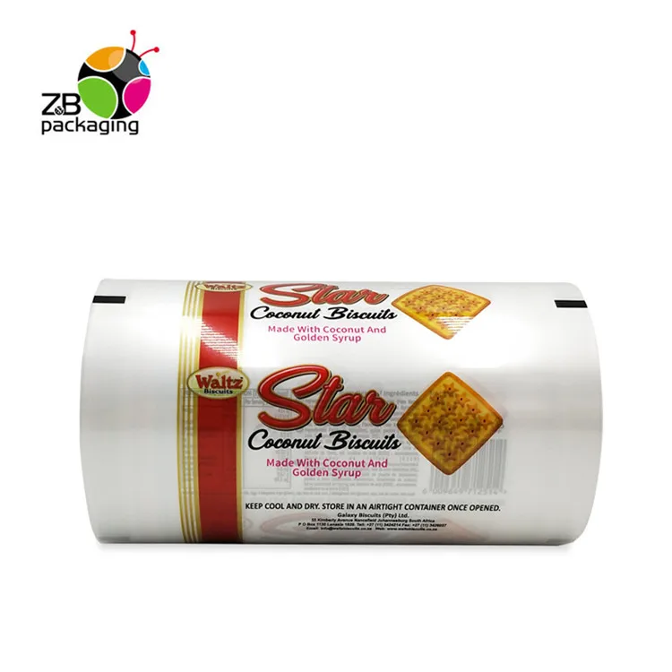 Automatic packaging stretch film roll / food grade plastic roll film for biscuits cookie snack.jpg