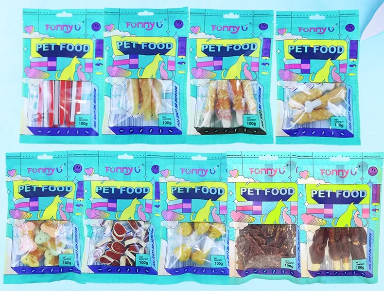 Pet Food Dog Snack Chicken Duck Beef Wrapped Cowhide Roll Dog Teeth