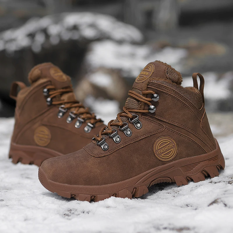 Keep Warm Men Women Winter Running Shoes Boots Waterproof Outdoor