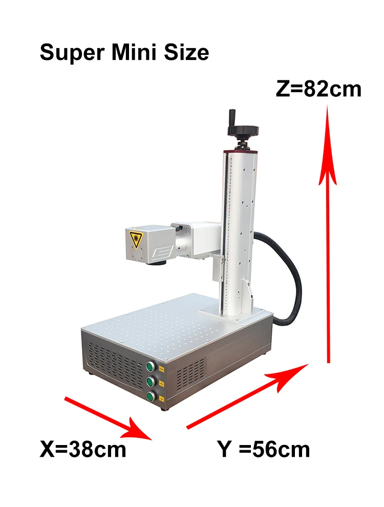 20W Mini Fiber Laser Marking Machine For Metal Aluminum Steel Brass Silver Mild Steel
