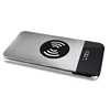 Consumer electronics portable wireless power bank with LCD power display screen