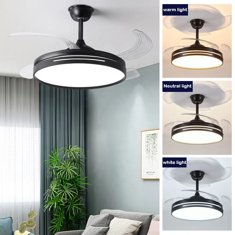 Ceiling Fan, LED, Iron + Splint - detail 8