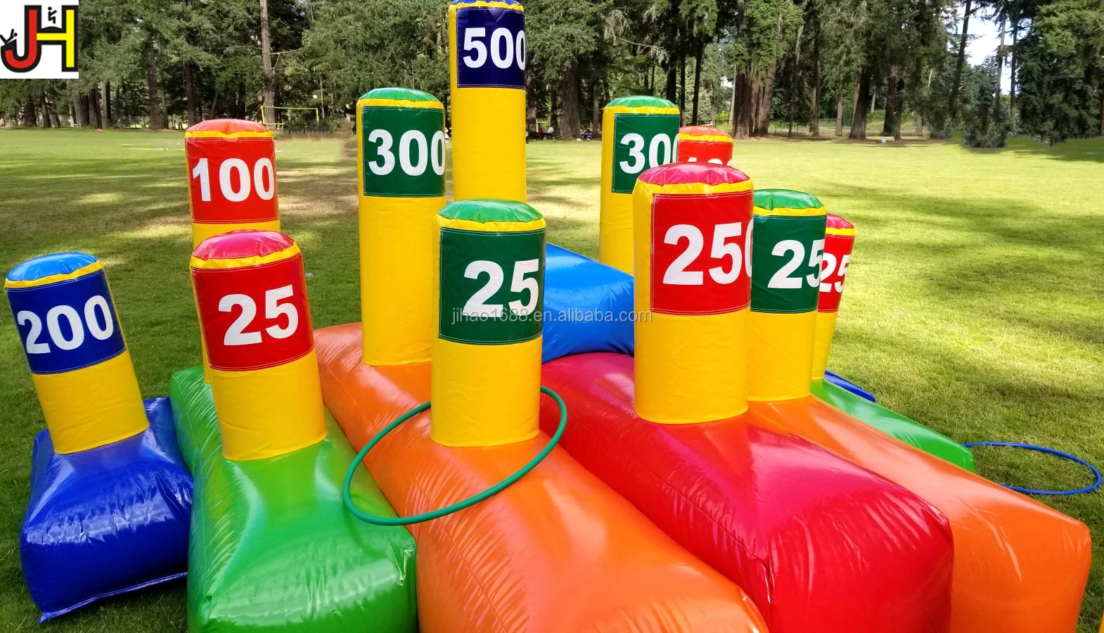Outdoor Inflatable Ring Toss Challenge Game Carnival Games For Kids