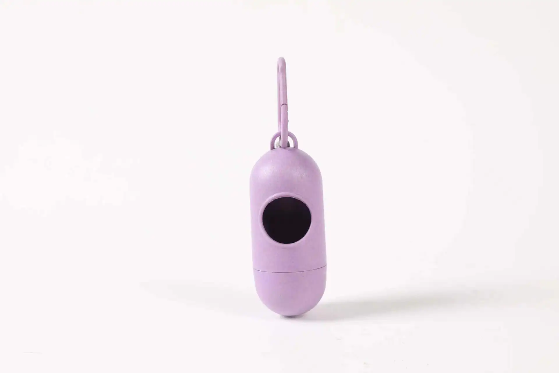 Wholesale Capsule-shaped Wheat-Straw Pet Waste Bag Holder Dog Poop Bag Dispenser