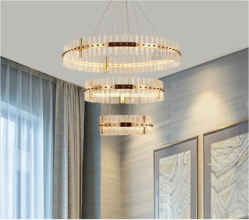Crystal Lamp and extravagant postmodern decoration LED crystal chandelier for Living room bedroom dining hallway