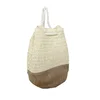 Multi - purpose travel backpack paper straw crochet casual bags jute material beach bag portable oblique cross women handbags