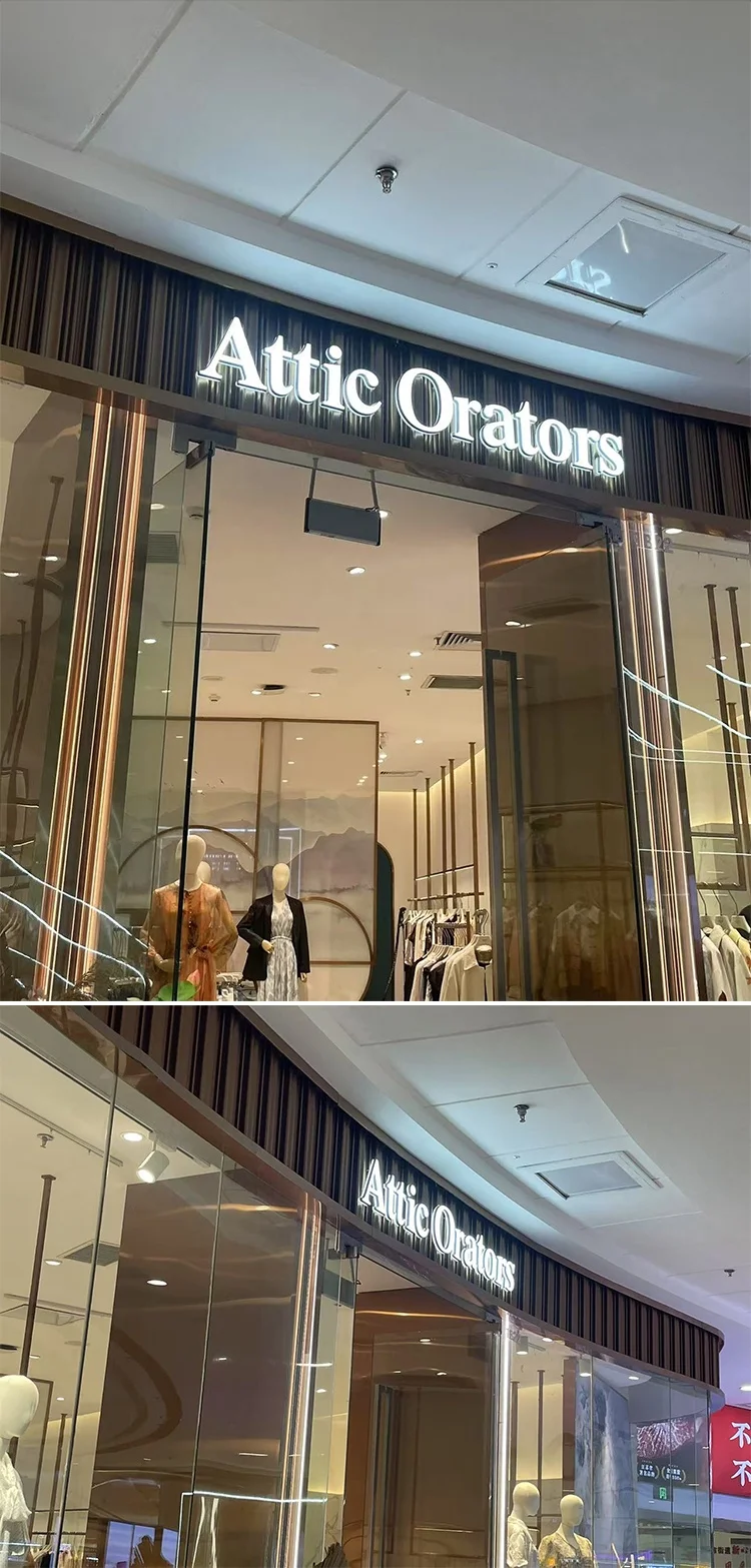 product custom made led illuminated art letter light for coffee shops clothing stores bars hair salons front desk counter sign design-6