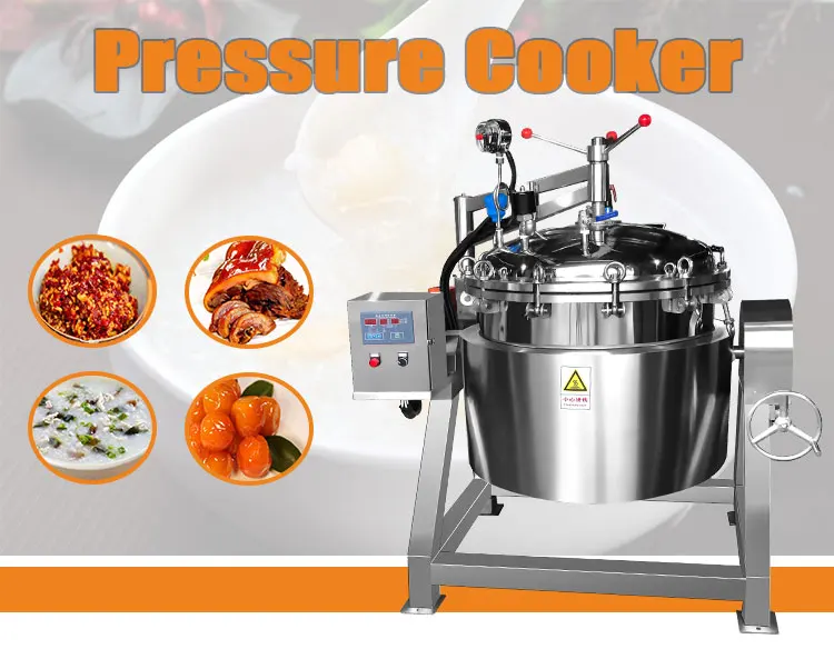 Tiltable Industrial Food Pressure Cooking Pot / Meat Jacket Cooker