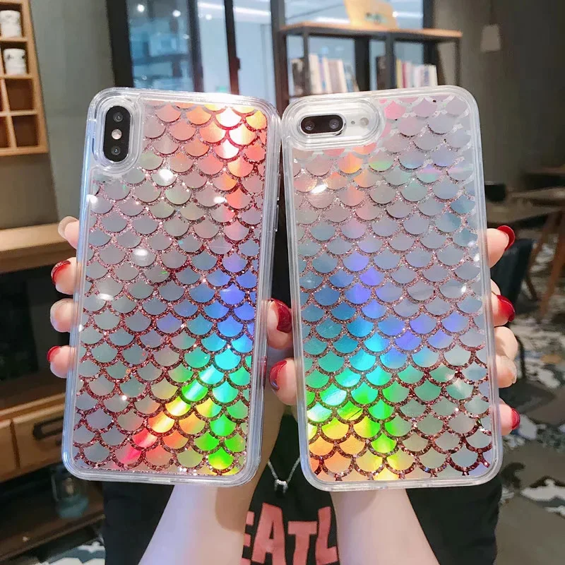 Berkilauan Ikan Skala Desain Case Handphone Untuk Iphone Case Plastik Glitter Ponsel Case Dengan Pasir Hisap Buy Case Handphone Untuk Iphone Case Plastik Glitter Phone Case Quicksand Product On Alibaba Com