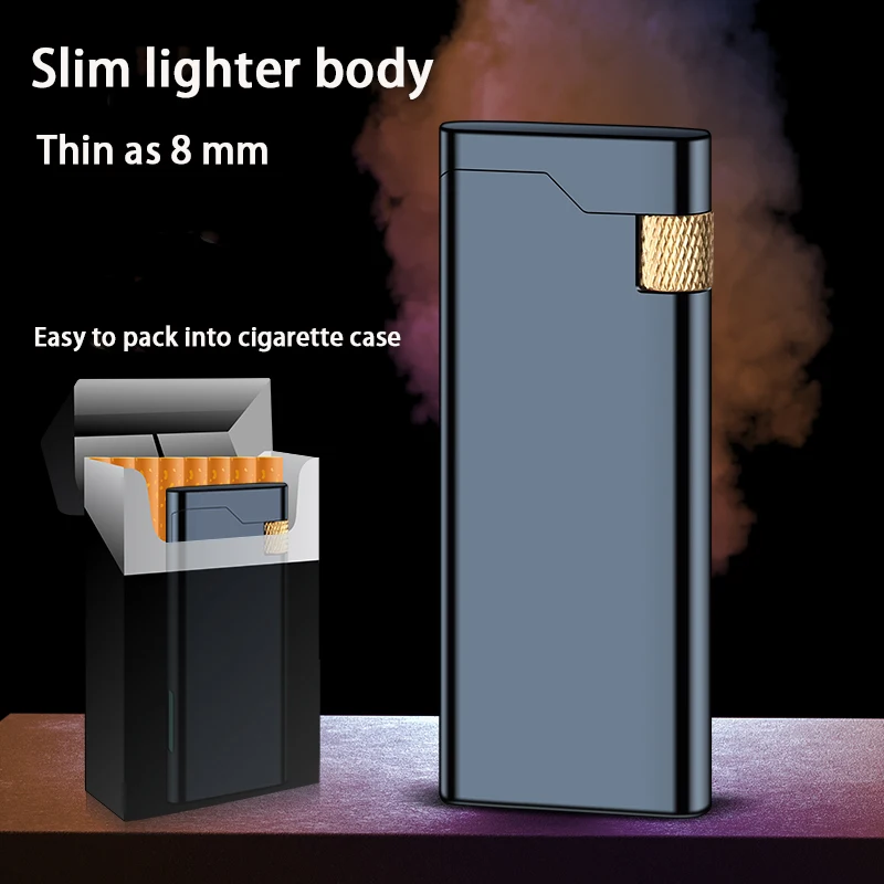 db 1299 flint lighter creative personality trend metal explosion style grinding wheel inflatable butane lighter-2