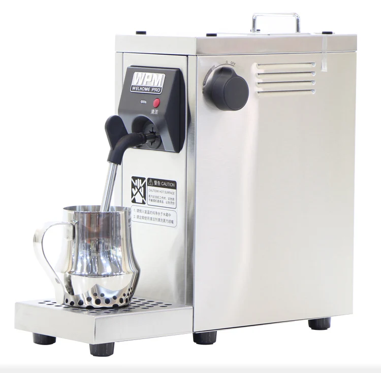 Coffee Machine Milk Frother Steam Milk Foaming Machine 220v WPM Commercial  Coffee Shop Professional Electric Milk Steamer (Color : A, Size : UK)