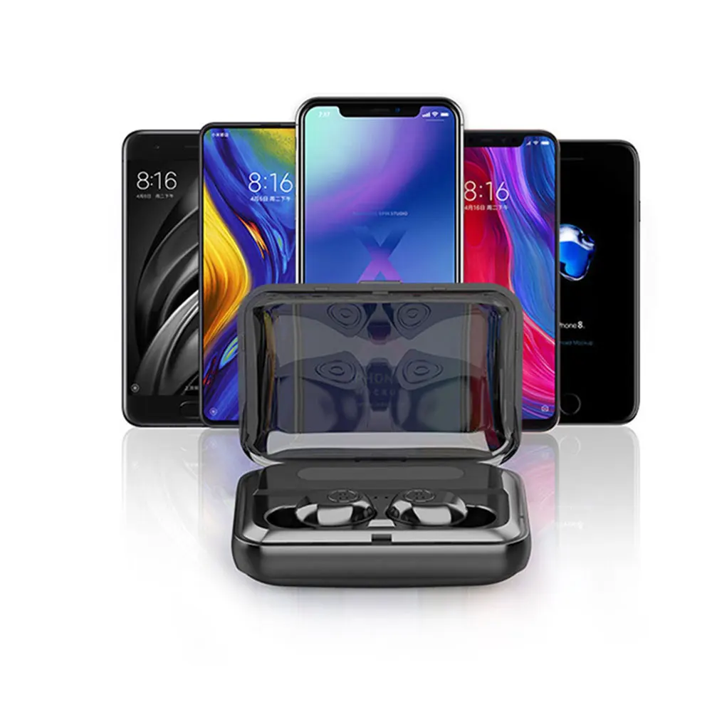 F9 Tws Manos Libres IPX7 Noise Cancelling Headphones Impermeabile in ear Stereo Senza Fili Bluetooth Auricolare Cuffia - ANKUX Tech Co., Ltd