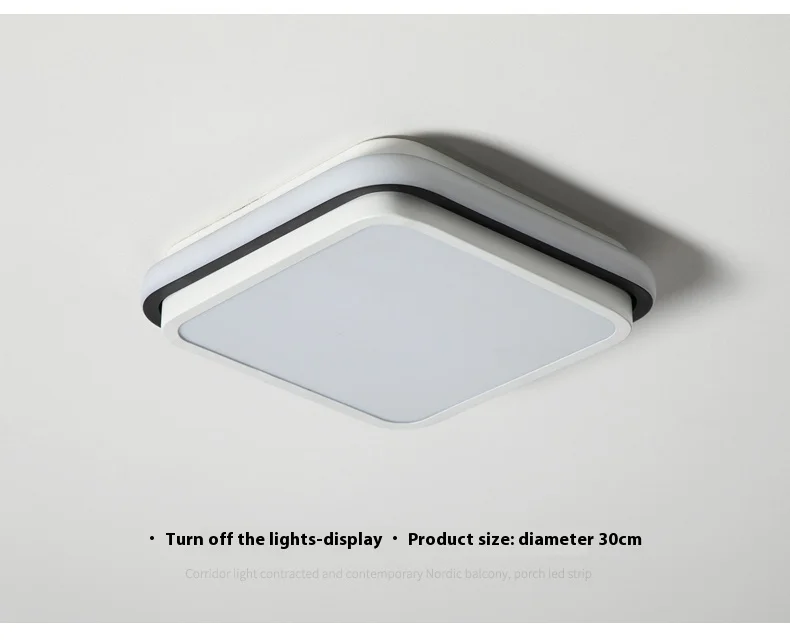 Modern LED Aisle Corridor Entryway Balcony Bedroom Light Tmall Genie Ceiling Light Simple Design with Stainless Steel Base factory