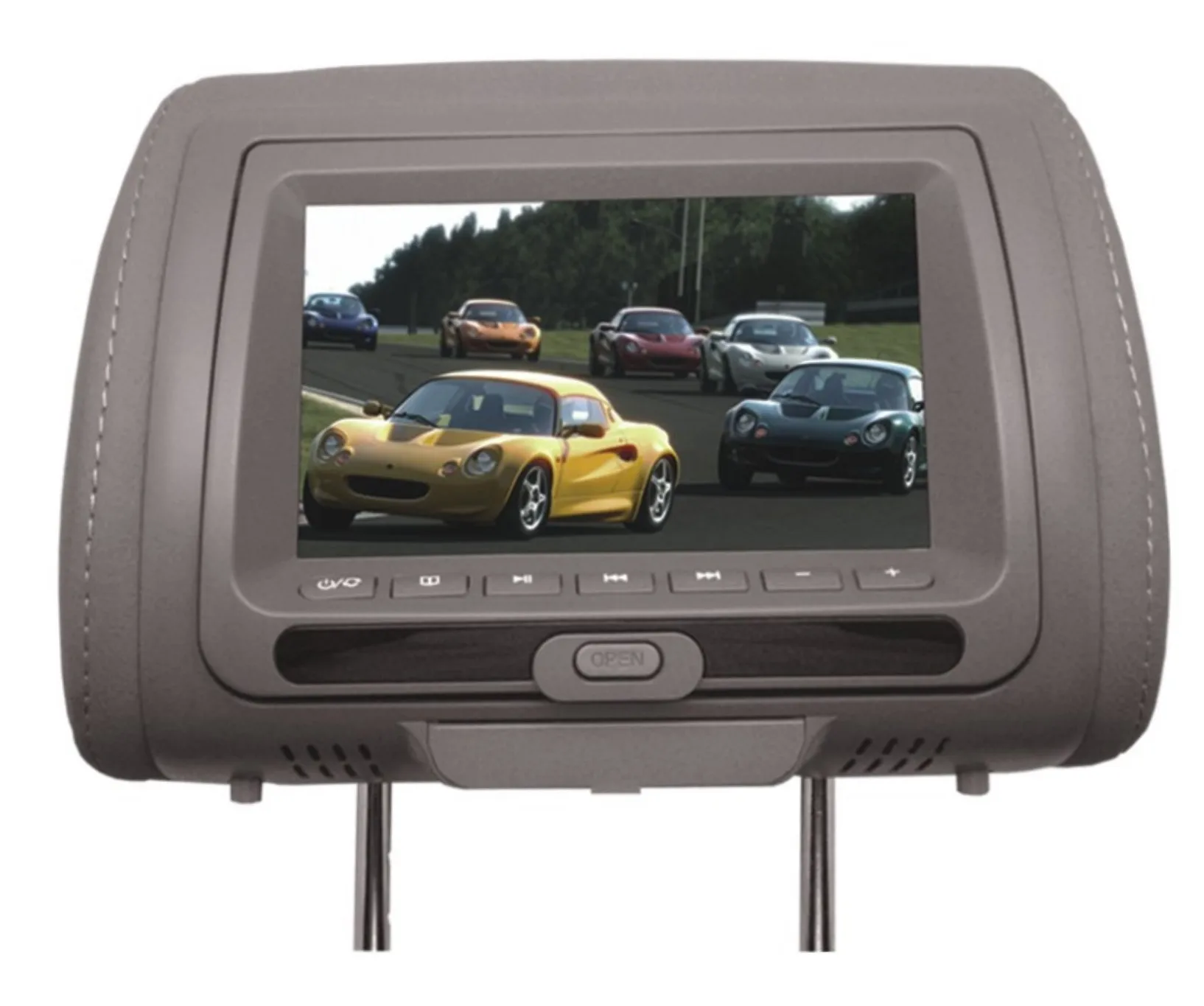 Universal 7inch Car Pillow Headrest Monitor Dvd Av With Usb Sd Zipper