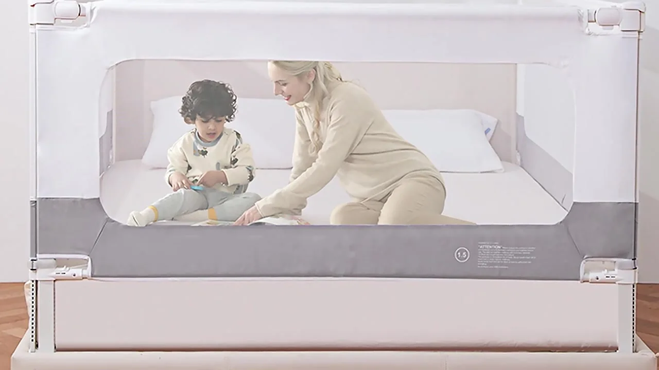 Breathable Kid Crib Railing Bumper Patient Safety Rail Guard