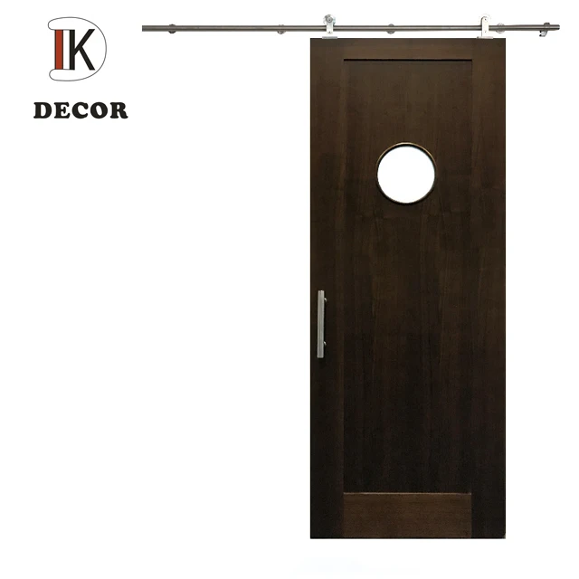 In der regel Wand Montiert Nussbaum Furnier Schiebe Barn T&uuml;r f&uuml;r Vier Punkt Suiten