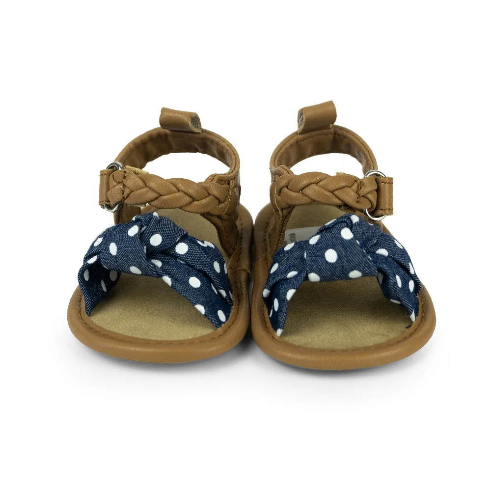 
Baby Girl Sandals Crib Shoes Bowknot Soft Sole Infant Girls Princess Dress Shoes 