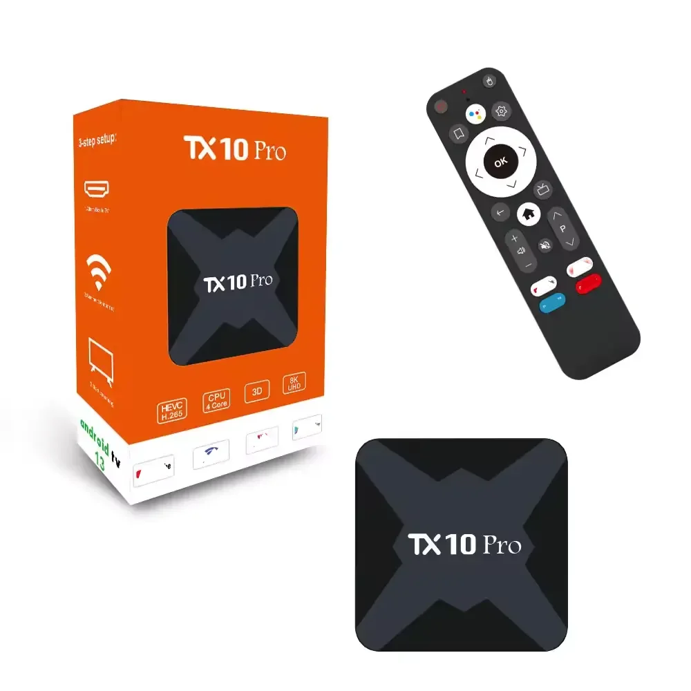 Custom Android TV Box TX10 Pro - 4K Smart TV Box with 8GB Storage