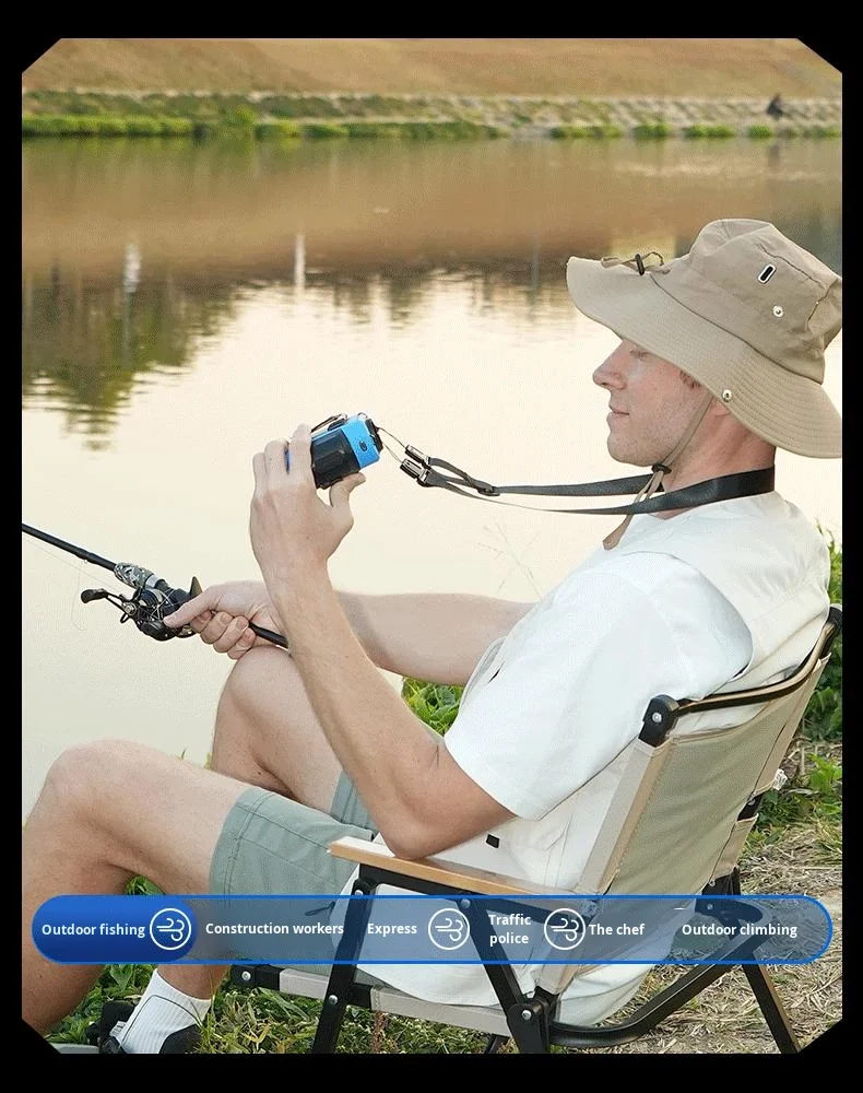 Portable Clip-on Waist Fan, USB, 6000ml - detail 16