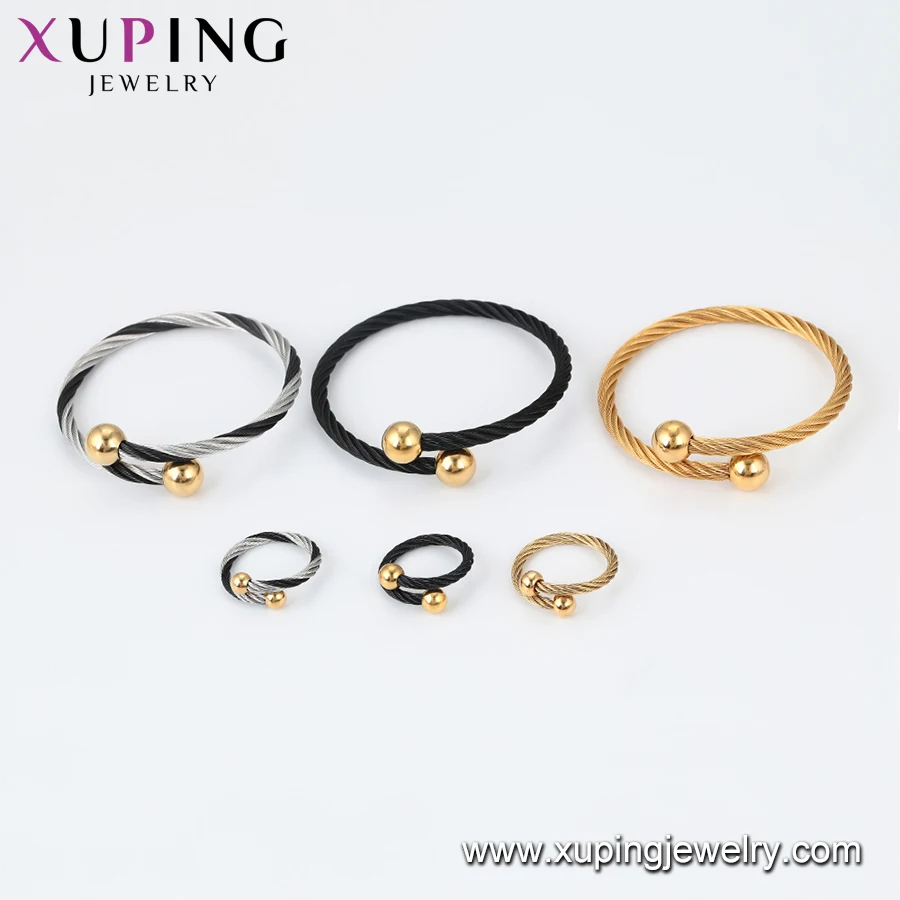 63558 Xuping hot sale Ladies fashion diamond leaf design gold jewelry set
