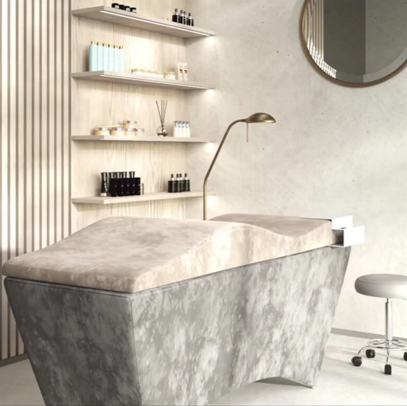 Beauty Salon Lash Bed Memory Foam Topper Ergonomic Lash Bed Curved