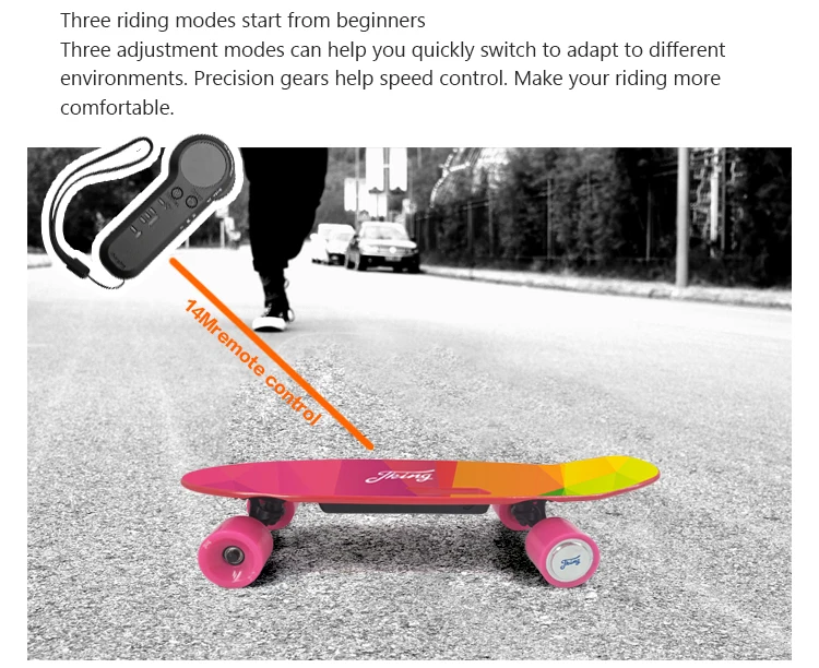 Customized H2s Flange Skateboard Electric Skateboard Fish Board Cheap